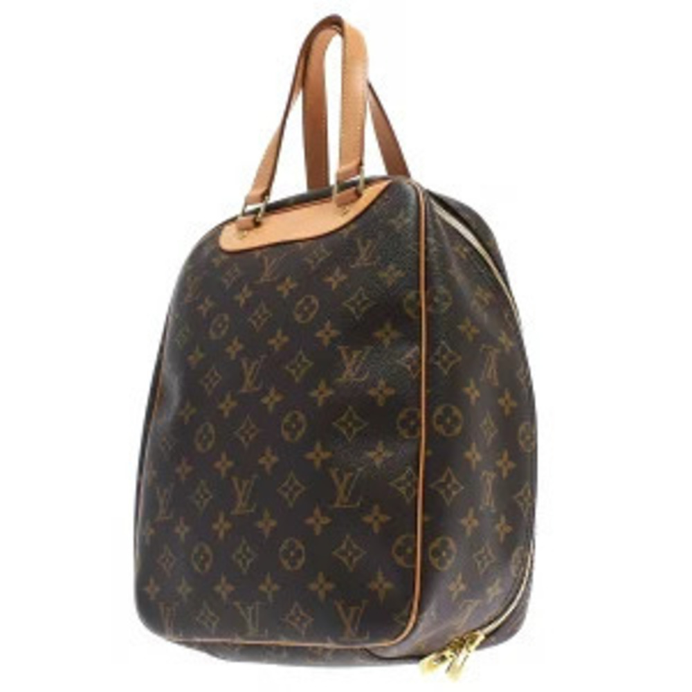 Louis Vuitton Monogram Canvas Handbag Marron Excursion Leather